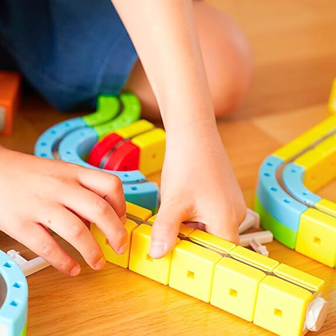 Circuit magnétique 3D à assembler – voiture qui grimpe, jeu STEM (4–10 ans)