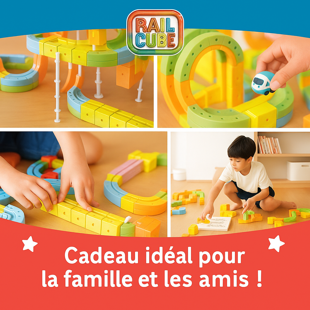 Circuit magnétique 3D à assembler – voiture qui grimpe, jeu STEM (4–10 ans)