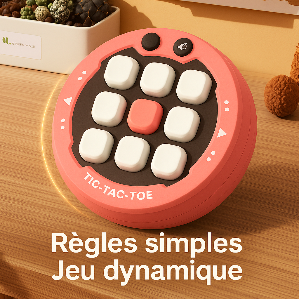 Morpion de poche électronique – duel express sans match nul